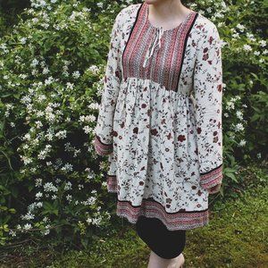Bohemian Floral Tunic